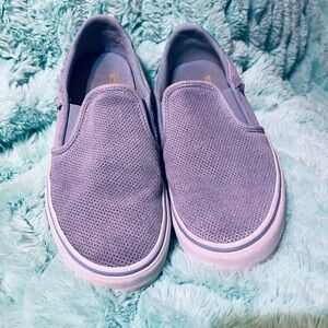 Vans Women's Slip-On Shoes - Light blue